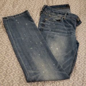 Cropped Skinny Stella Low Rise Jeans